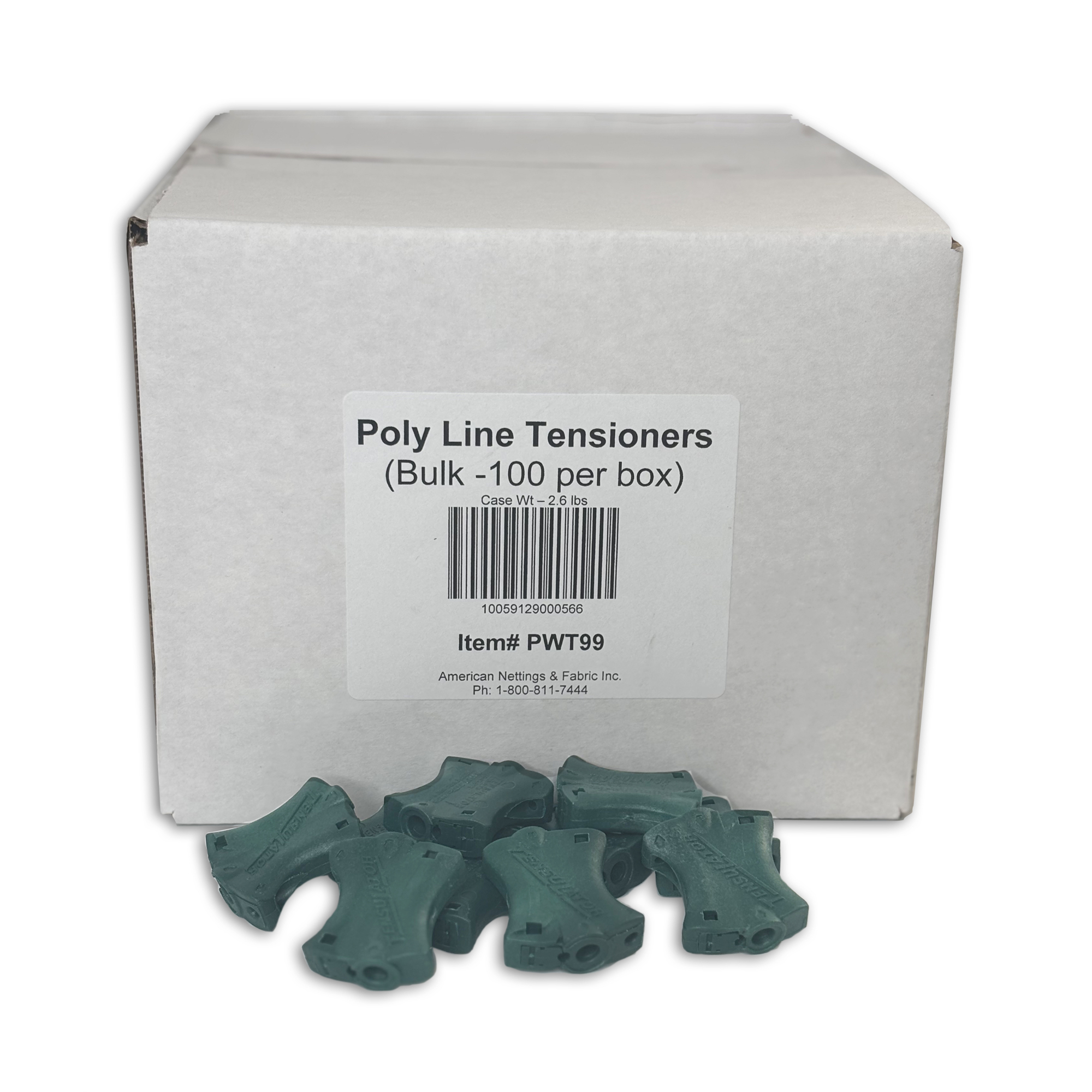 American Nettings & Fabric, Inc., Poly Line Tensioners (100/box), Model# PWT99